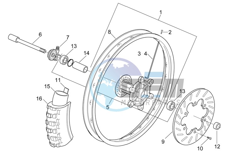 Front wheel - Enduro