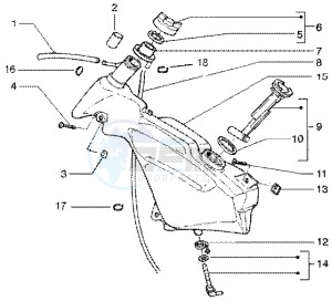 Runner 50 Poggiali drawing Fuel Tank