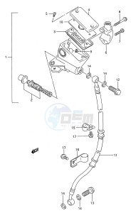 GS500E (E28) drawing FRONT MASTER CYLINDER