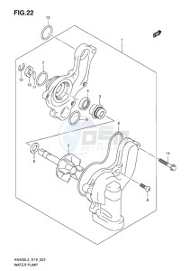 AN400 BURGMAN EU drawing WATER PUMP