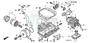 VFR1200FDD VFR1200F Dual Clutch UK - (E) drawing OIL PUMP (VFR1200FD)