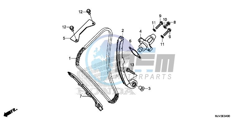 CAM CHAIN/ TENSIONER