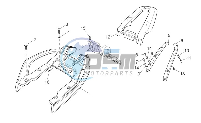 Rear handle - Luggage rack