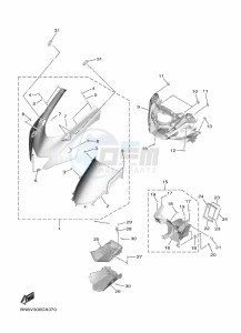 YZF600W YZF-R6 (BN6V) drawing COWLING 1