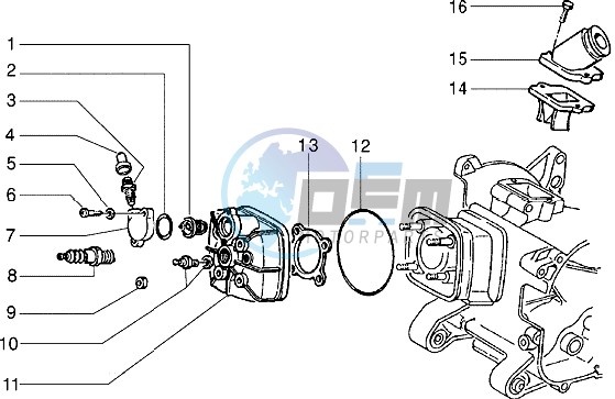 Cylinder head - Induction pipe