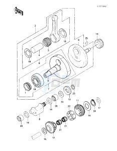 KLT 250 A [KLT250] (A2) [KLT250] drawing CRANKSHAFT_BALANCER -- 83 A2- -