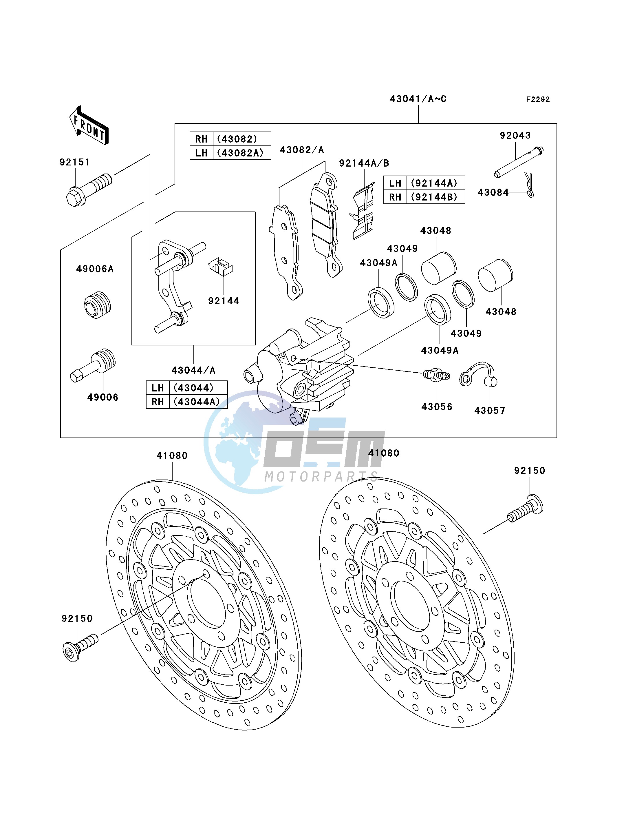 FRONT BRAKE-- H1 - H3- -