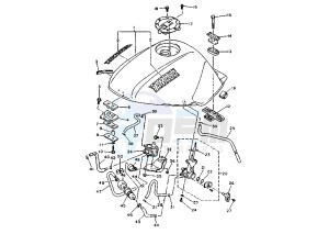 XJ N 600 drawing FUEL TANK MY95-99