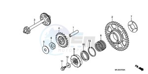 CBR600RRA Australia - (U / 2U) drawing STARTING CLUTCH