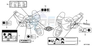 XL1000VAB drawing CAUTION LABEL (1)