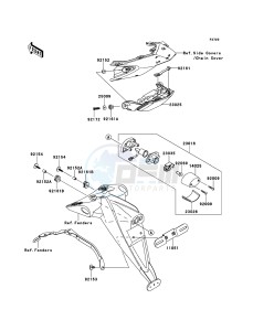 Z750 ABS ZR750MBF FR GB XX (EU ME A(FRICA) drawing Taillight(s)