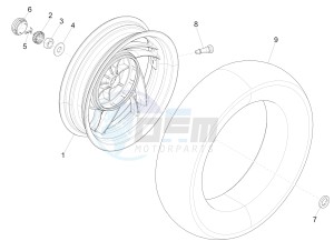 Fly 125 4t 3v ie (Vietnam) Vietnam drawing Rear Wheel