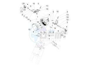 California 1400 Custom ABS 1380 drawing Front lights