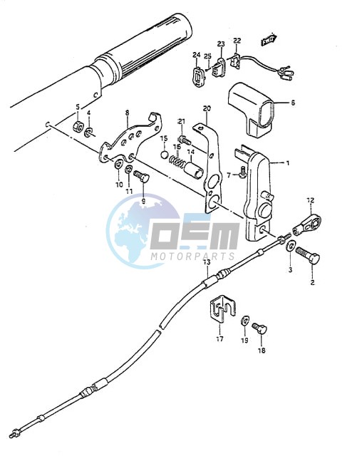 Clutch Lever (DT55HTC 1988 to 1991)