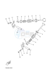 YP250R X-MAX 250 X-MAX 250 (1YS9 1YS9 1YS9) drawing VALVE