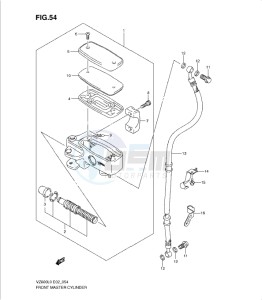 VZ800L0 drawing FRONT MASTER CYLINDER