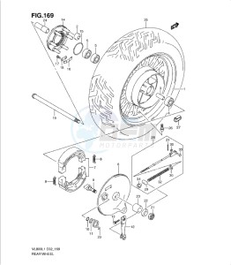 VL800 drawing REAR WHEEL (VL800CUEL1 E19)