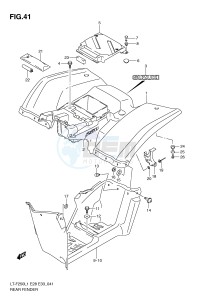 LT-F250 (E28-E33) drawing REAR FENDER