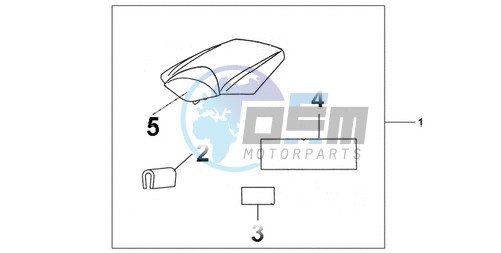 REAR SEAT COWL GRAPHITE BLACK