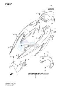 UH200 ABS BURGMAN EU drawing FRAME COVER