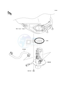 ZX 1000 D [NINJA ZX-10R] (D6F-D7FA) D7F drawing FUEL PUMP