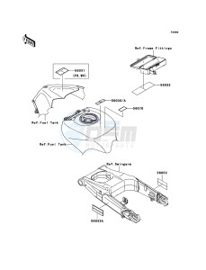 ZZR1400_ABS ZX1400D8F FR GB XX (EU ME A(FRICA) drawing Labels