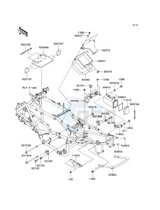 KSV 700 B [KFX 700] (B6F-B9F) B8F drawing FRAME FITTINGS