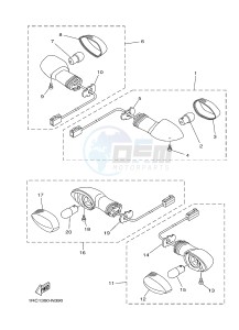 MT09 900 (1RCL 1RCM) drawing FLASHER LIGHT