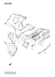 GSX-R600 (E2) drawing UNDER COWLING (GSX-R600XK5)