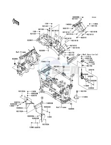 KVF750 4x4 KVF750LCS EU GB drawing Frame Fittings