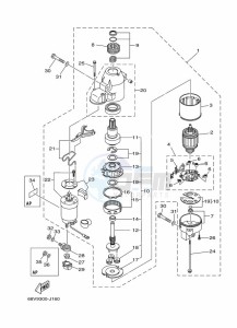 F115AETL drawing STARTER-MOTOR