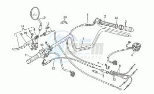 Nevada 350 Club Club drawing Handlebar - controls