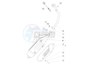 GTS 150 SUPER 4T 3V IE ABS E4 (EMEA) drawing Silencer