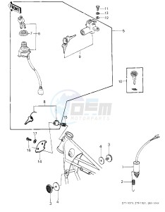 KZ 650 E [LTD] (E1) [LTD] drawing IGNITION SWITCH_LOCKS