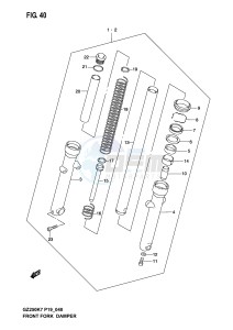 GZ250 (P19) drawing FRONT FORK DAMPER