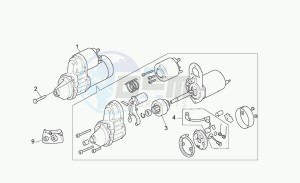 California 1100 Stone Special Sport drawing Starter motor