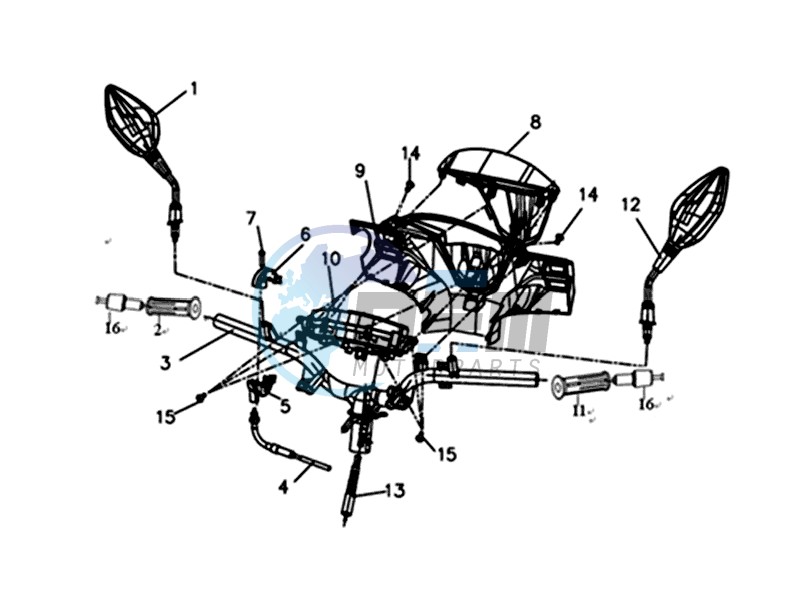 THROTTLE CABLE / METER COVER