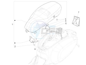 SPRINT 50 4T 2V 25 KMH NOABS E2 25 kmh (EMEA) drawing Saddle/seats