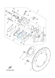 MTT690P-AB MT-07 TRACER TRACER 700 (B7K1 B7K1 B7K1 B7K1) drawing REAR BRAKE CALIPER