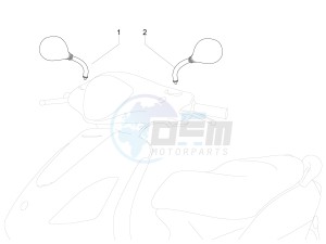 fly 50 4t 2v drawing Driving mirror/s