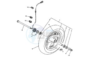 YP MAJESTY 250 drawing FRONT WHEEL