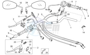 V7 II Stornello ABS 750 (USA) drawing Handlebar - Controls