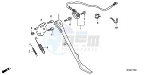 VT750CA9 Australia - (U / MME SPC) drawing SIDE STAND