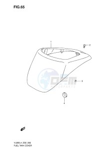 VL800 INTRUDER EU drawing FUEL TANK COVER