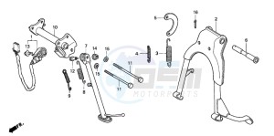 CB250 drawing STAND