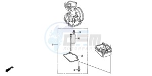 CR125R drawing CARBURETOR O.P. KIT (CR125R4-7)