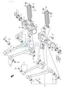 LT-A500F (E24) drawing REAR AXLE HOUSING