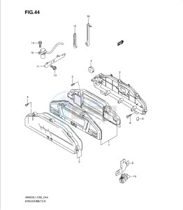 AN650 drawing SPEEDOMETER (AN650AL1 E24)