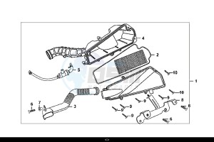 FIDDLE II 50 (45 KM/H) (AF05W4-EU) (E4) (L8-M0) drawing AIR CLEANER