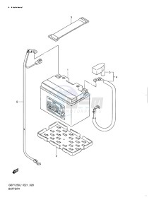 GSF-1250 BANDIT EU drawing BATTERY